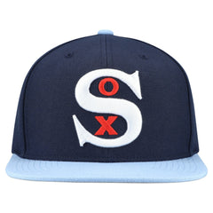 Navy Chicago White Sox Mitchell & Ness Cooperstown Collection Basic Flip Snapback Hat