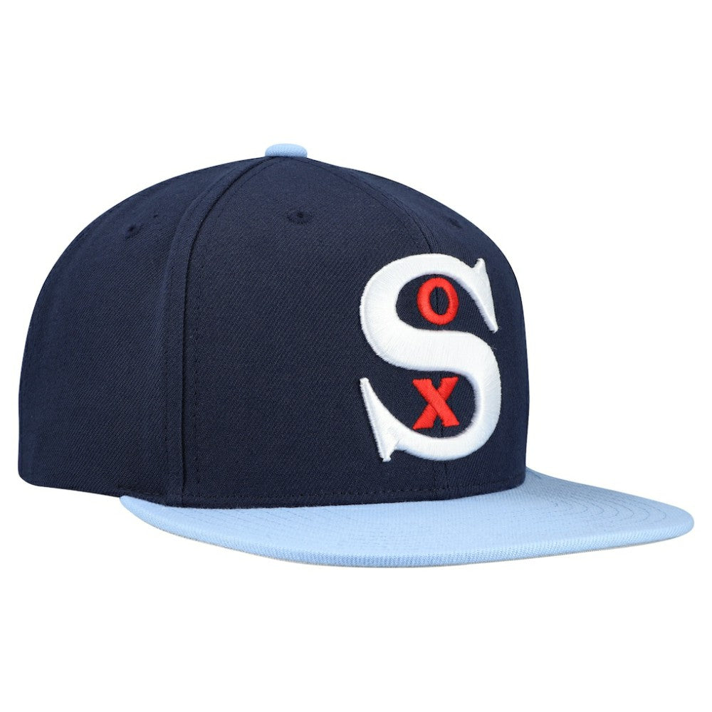 Navy Chicago White Sox Mitchell & Ness Cooperstown Collection Basic Flip Snapback Hat