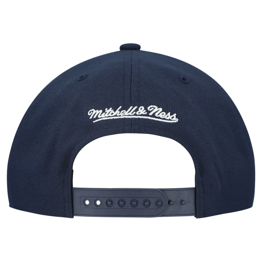 Navy Houston Astros Mitchell & Ness Cooperstown Collection Basic Flip Snapback Hat