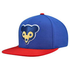Royal Chicago Cubs Mitchell & Ness Cooperstown Collection Basic Flip Snapback Hat