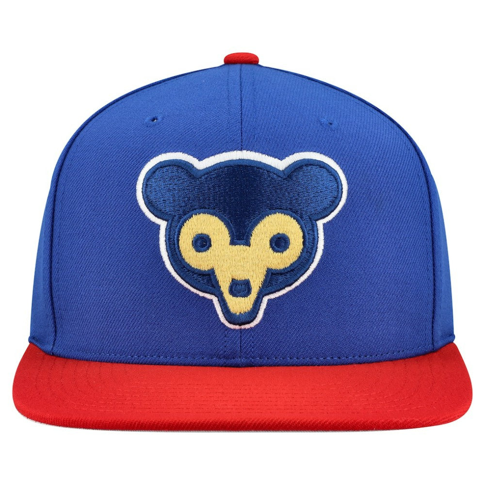 Royal Chicago Cubs Mitchell & Ness Cooperstown Collection Basic Flip Snapback Hat