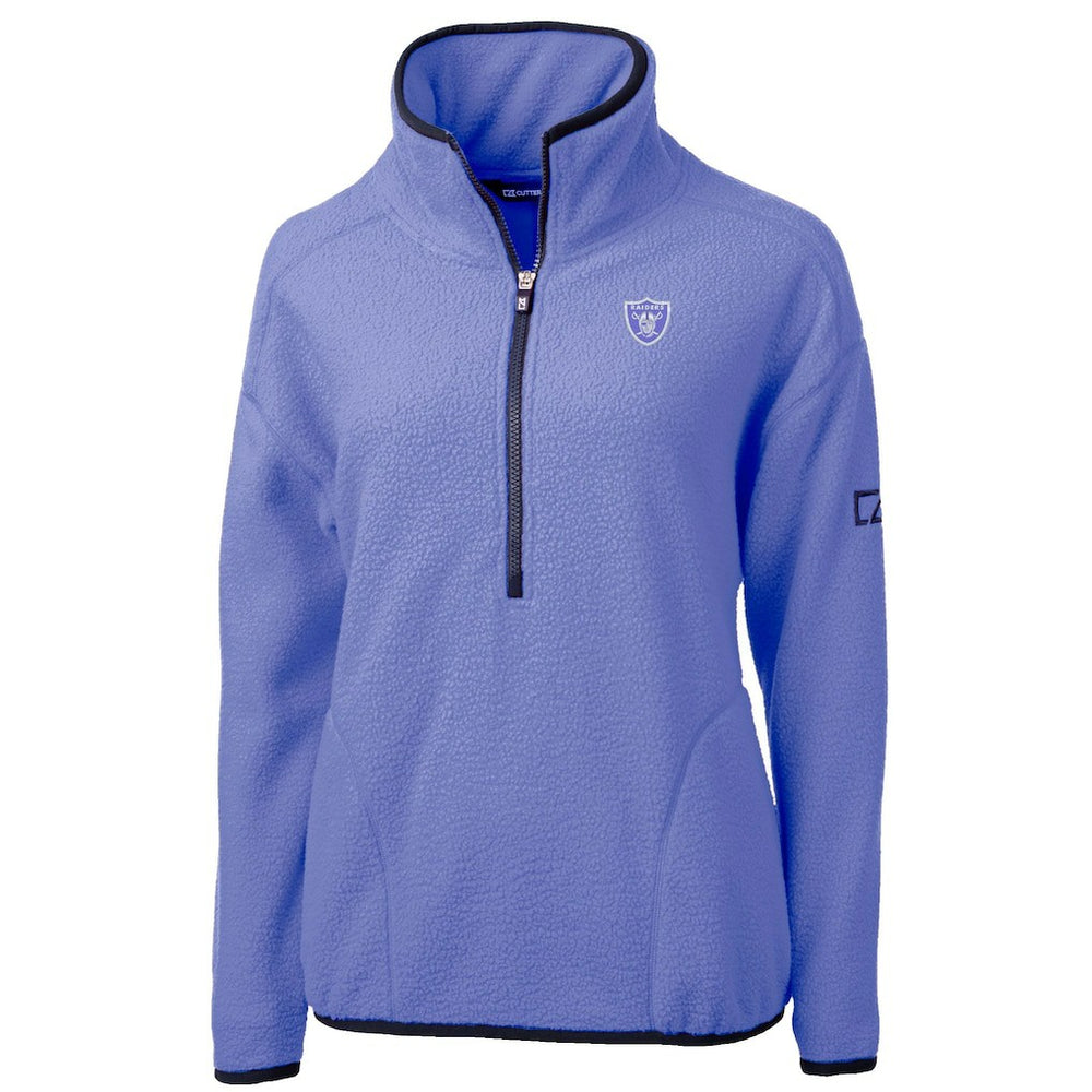 Cutter & Buck Women's Cascade Eco Fleece Half-Zip Jacket - Las Vegas Raiders Jackets