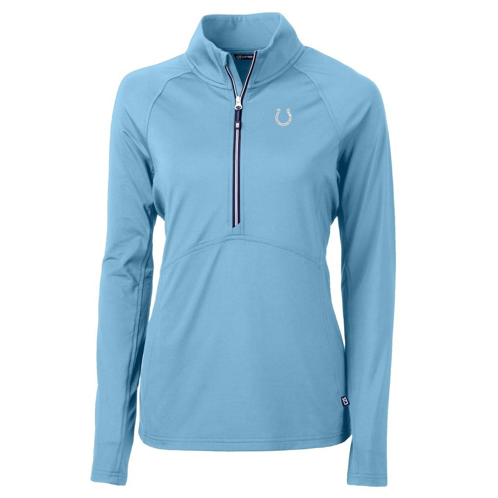 Cutter & Buck Women's Adapt Eco Knit Stretch Recycled Half-Zip Top - Indianapolis Colts Tops