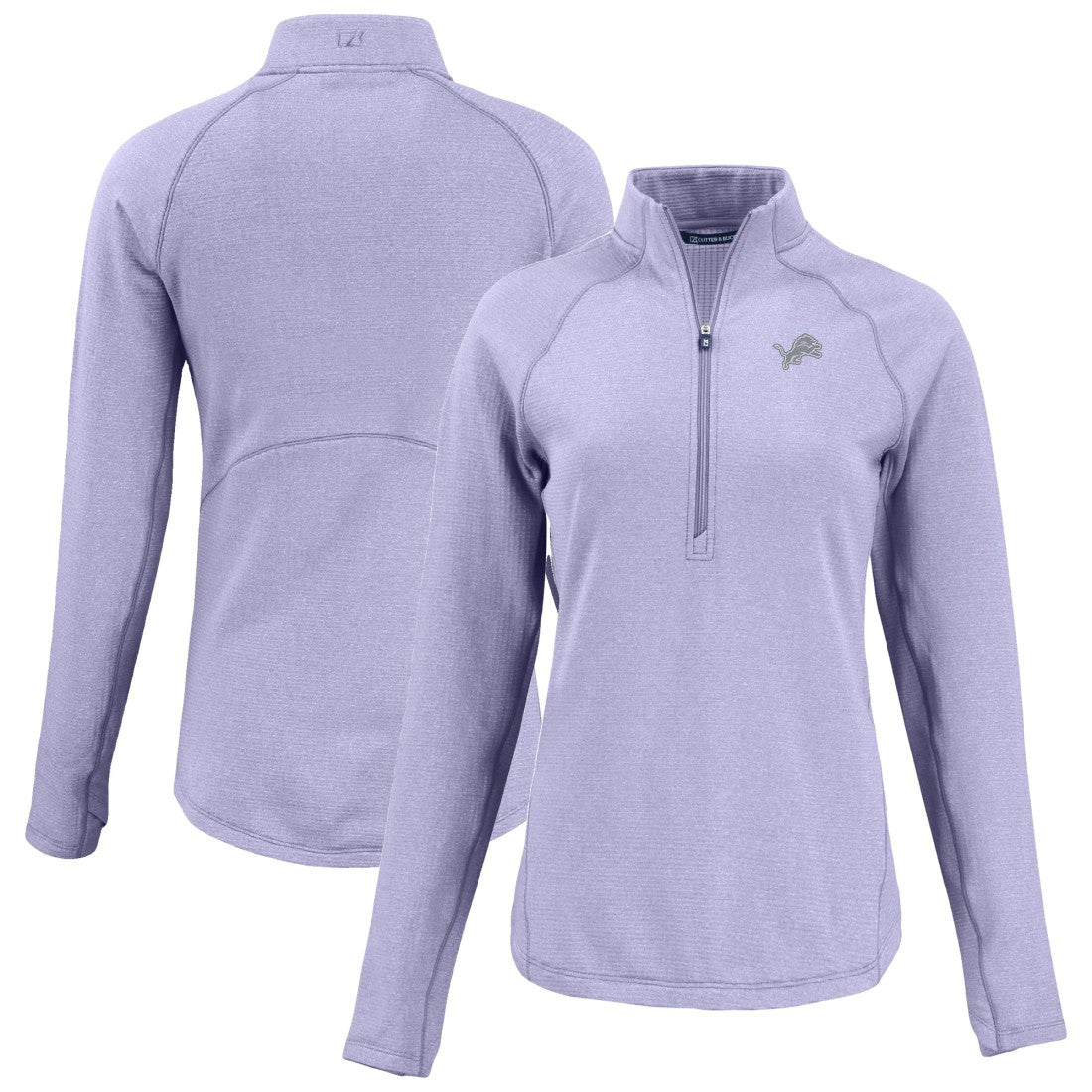 Cutter & Buck Women's Peshastin Eco Fleece Recycled Half-Zip Top - Detroit Lions Tops