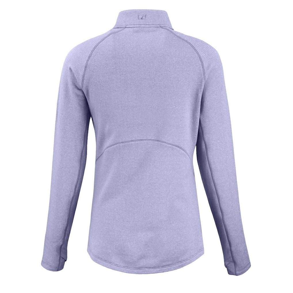 Cutter & Buck Women's Peshastin Eco Fleece Recycled Half-Zip Top - Las Vegas Raiders Tops