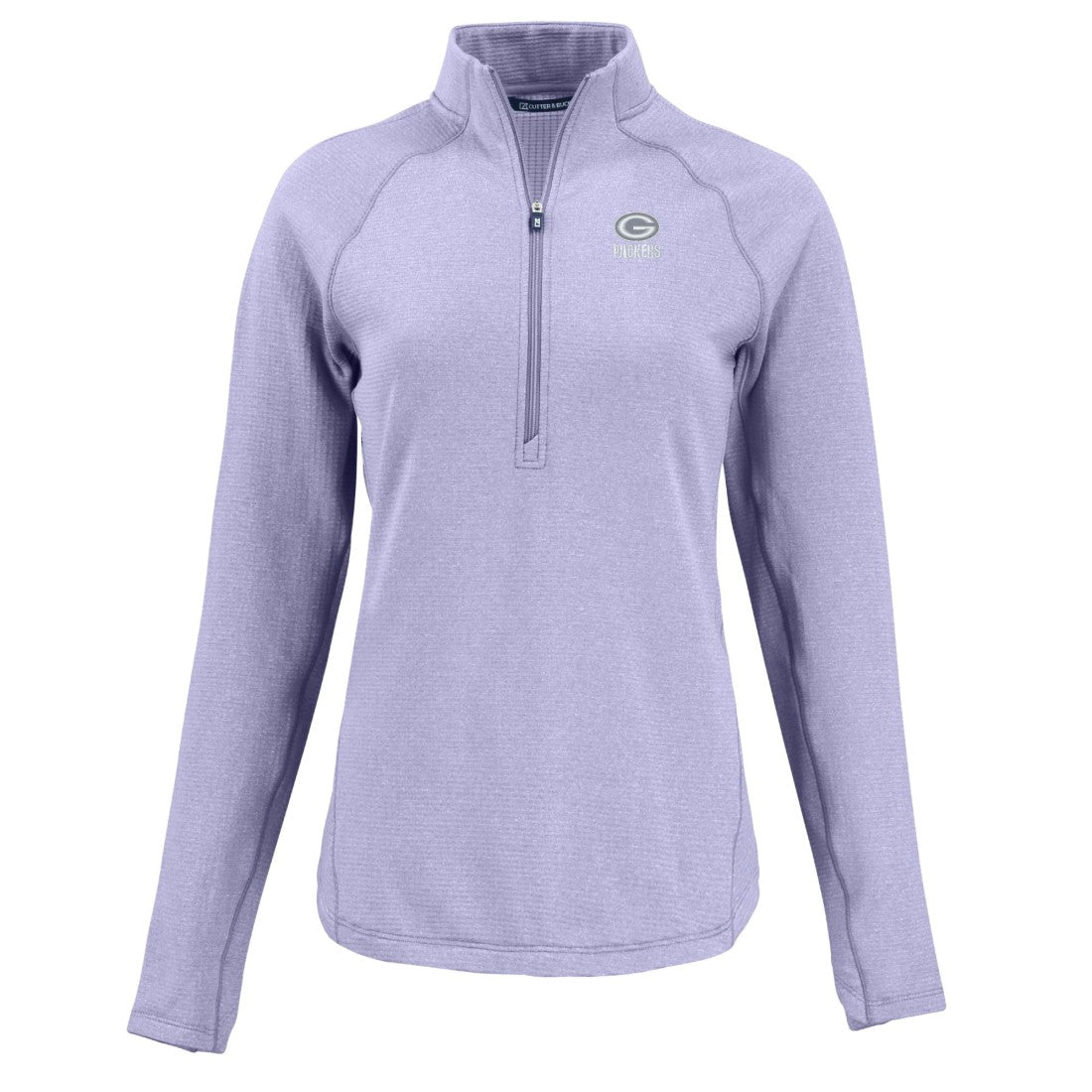 Cutter & Buck Women's Peshastin Eco Fleece Recycled Half-Zip Top - Green Bay Packers Tops