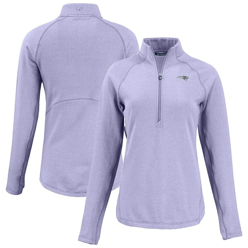 Cutter & Buck Women's Peshastin Eco Fleece Recycled Half-Zip Top - New England Patriots Tops