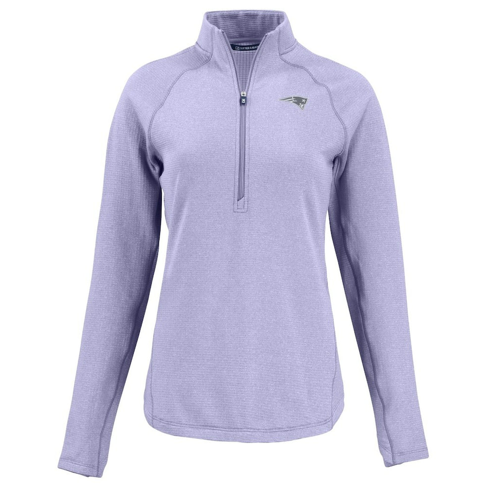 Cutter & Buck Women's Peshastin Eco Fleece Recycled Half-Zip Top - New England Patriots Tops