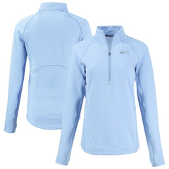 Cutter & Buck Women's Peshastin Eco Fleece Recycled Half-Zip Top - Seattle Seahawks Tops