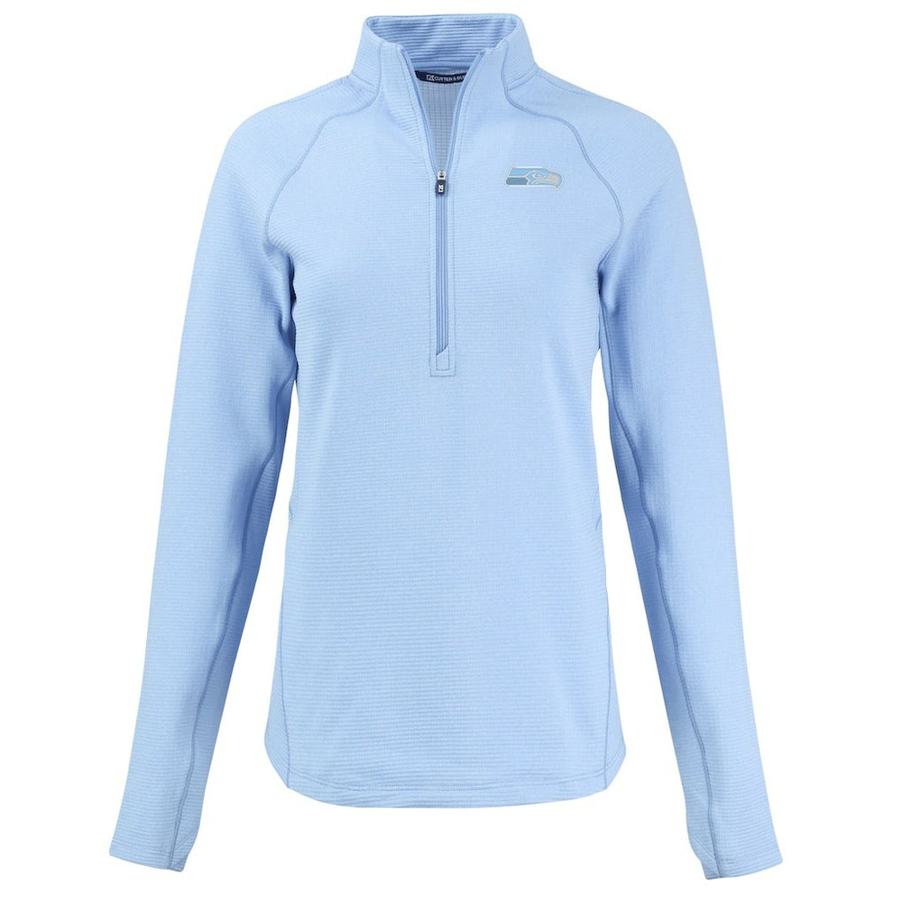 Cutter & Buck Women's Peshastin Eco Fleece Recycled Half-Zip Top - Seattle Seahawks Tops