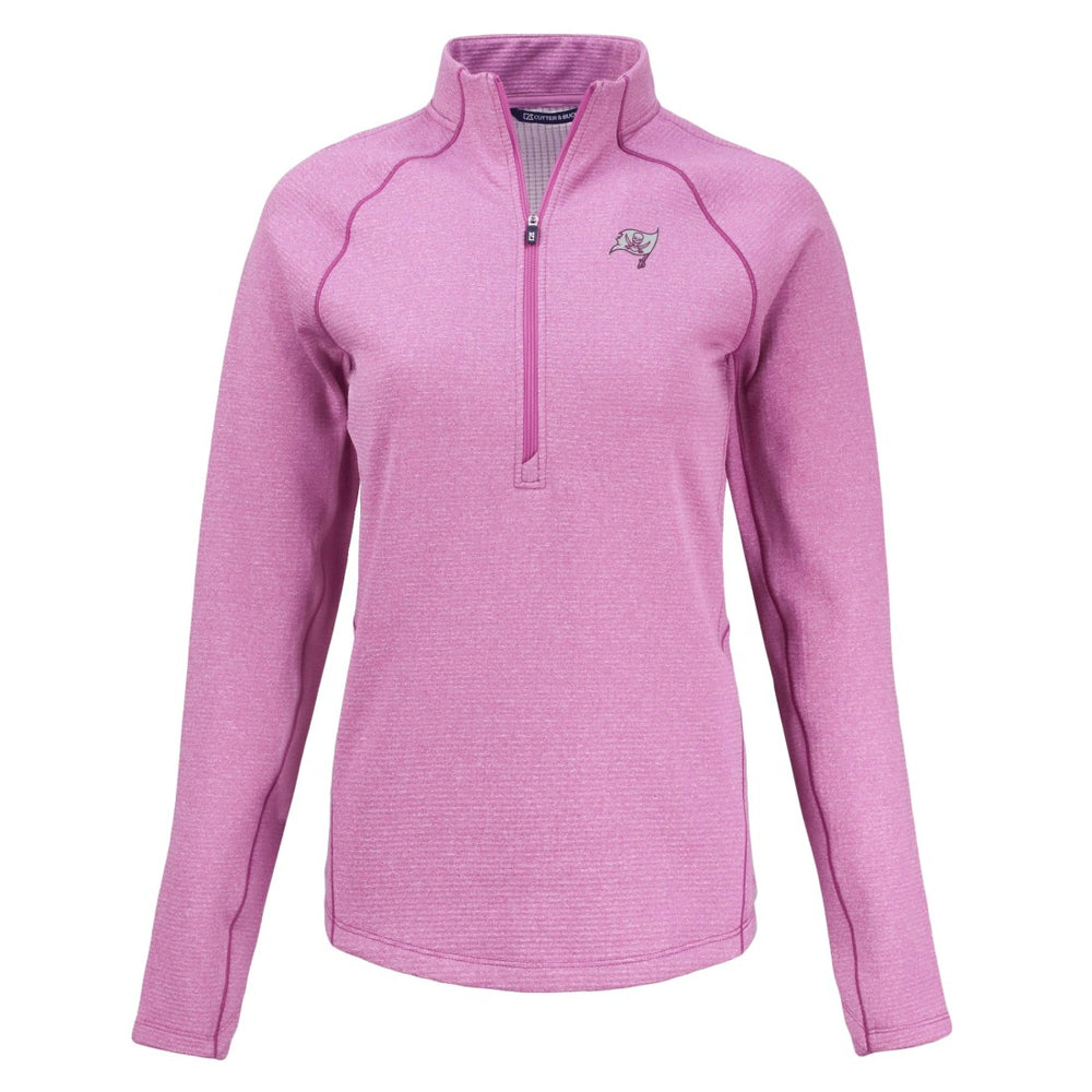 Cutter & Buck Women's Peshastin Eco Fleece Recycled Half-Zip Top - Tampa Bay Buccaneers Tops
