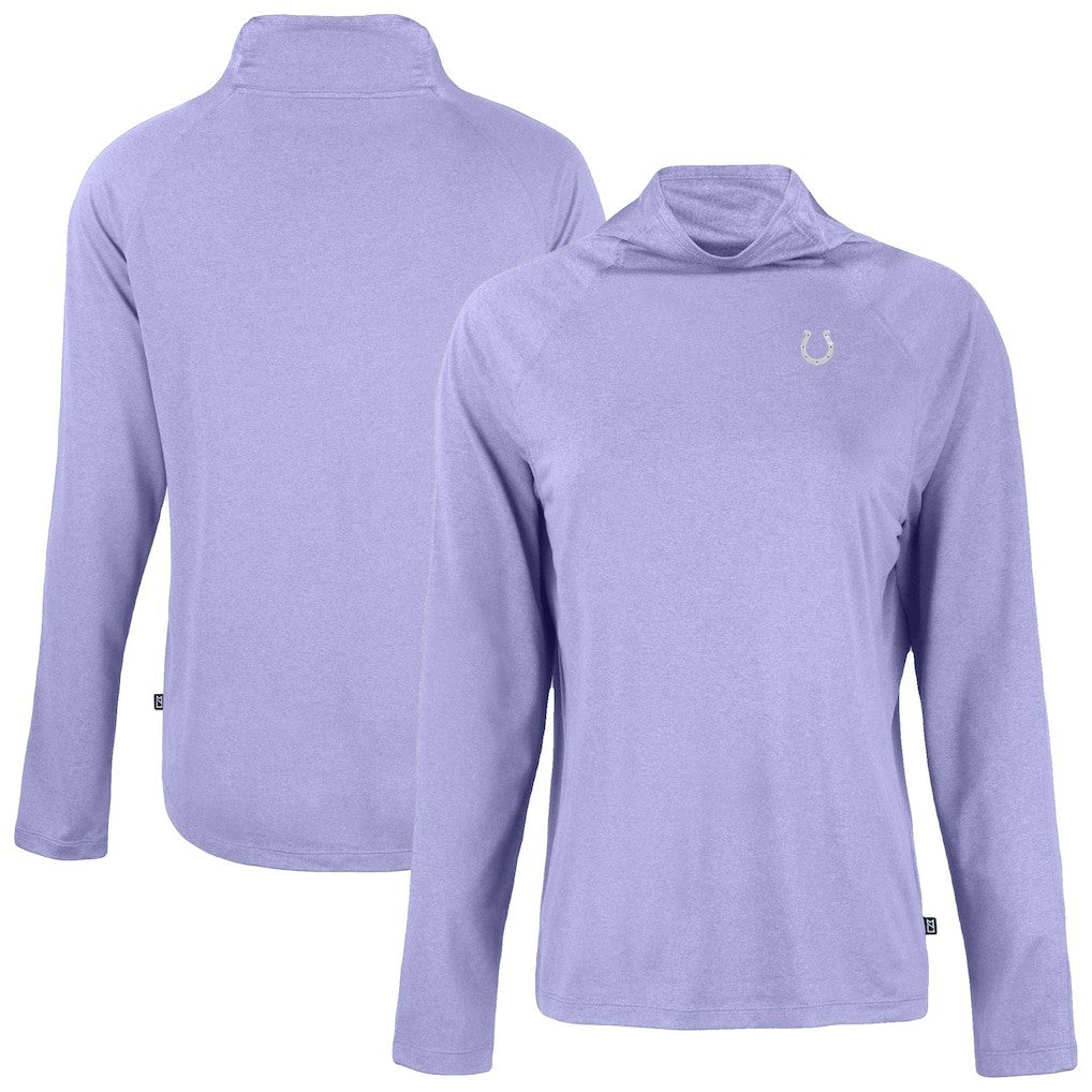 Cutter & Buck Women's Coastline Epic Comfort Eco Recycled Funnel Neck Top - Indianapolis Colts Tops