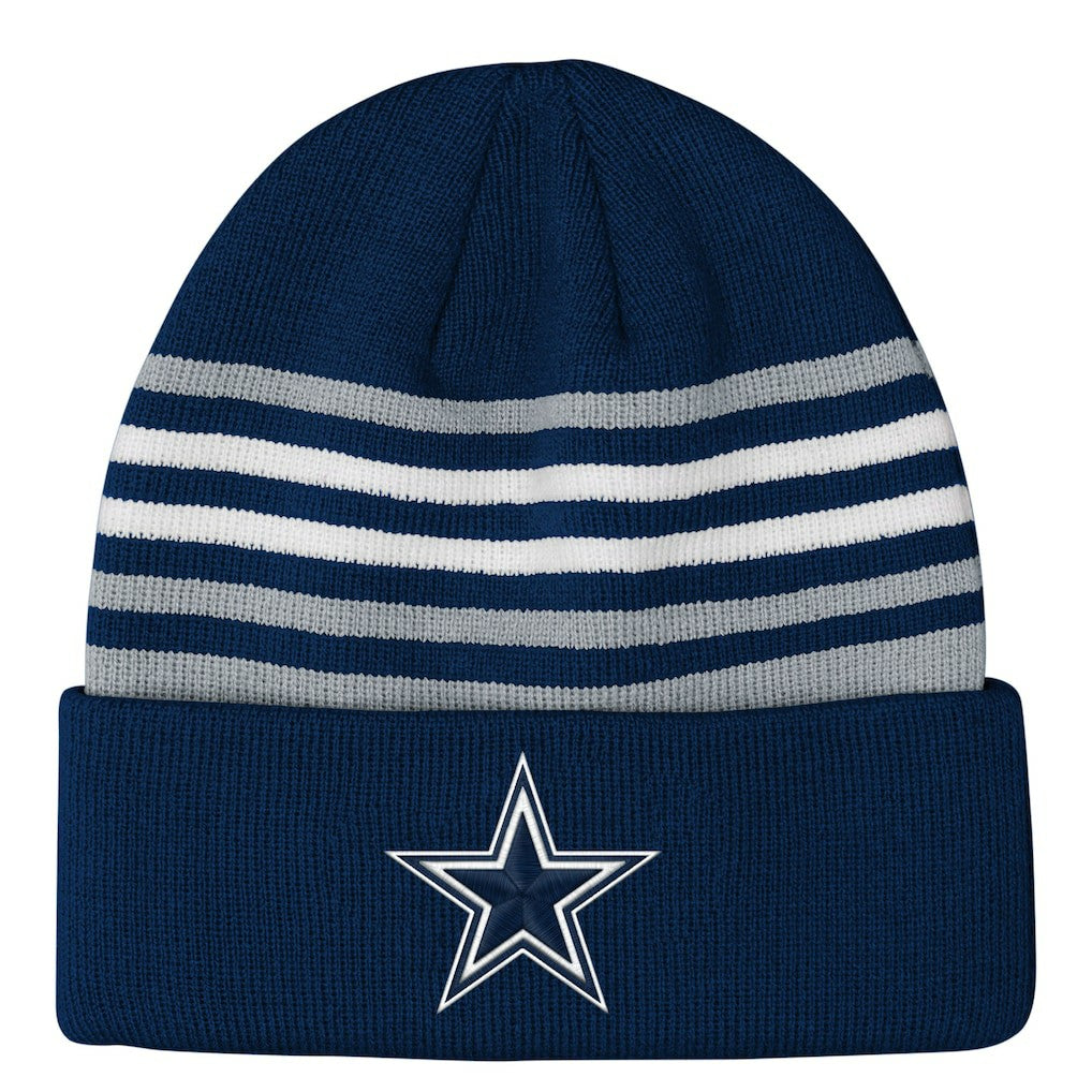 Outerstuff Youth Essentials Cuffed Knit Hat - Dallas Cowboys Hats