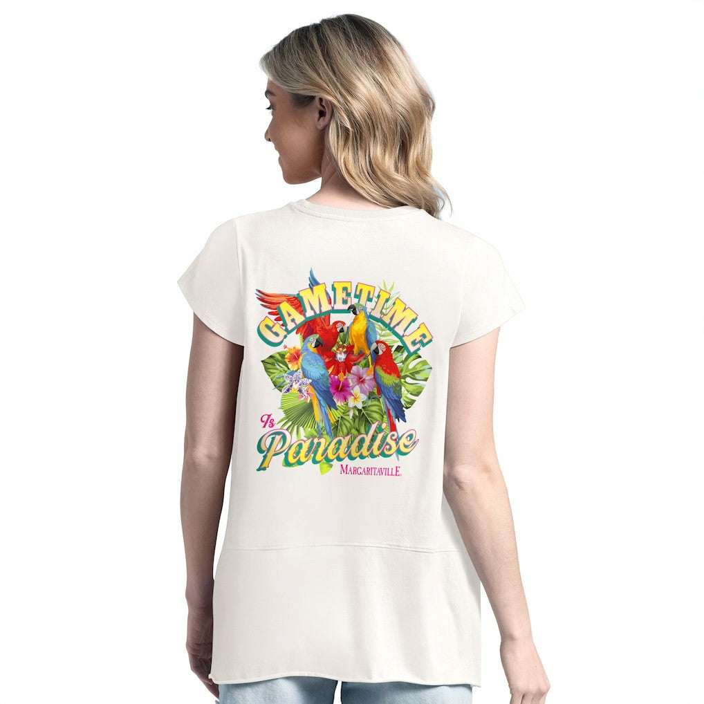 Margaritaville Women's Gametime Is Paradise T-Shirt - Baltimore Ravens T-shirts