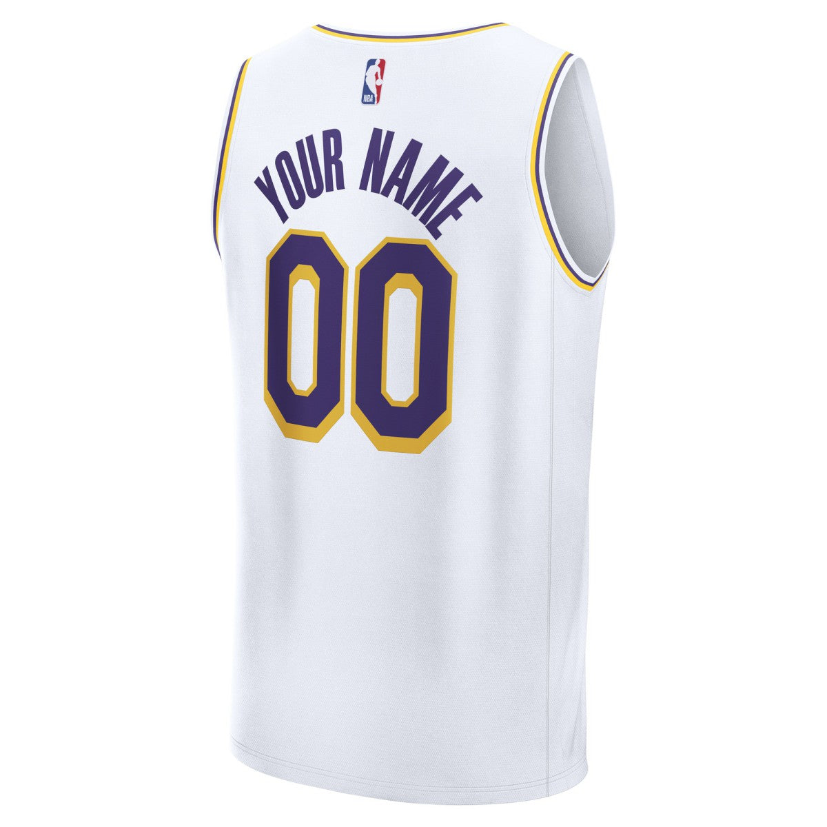 Fanatics Los Angeles Lakers Youth Fast Break Custom Replica Jersey