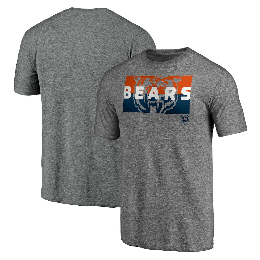 Square Off Tri-Blend T-Shirt - Chicago Bears T-shirts