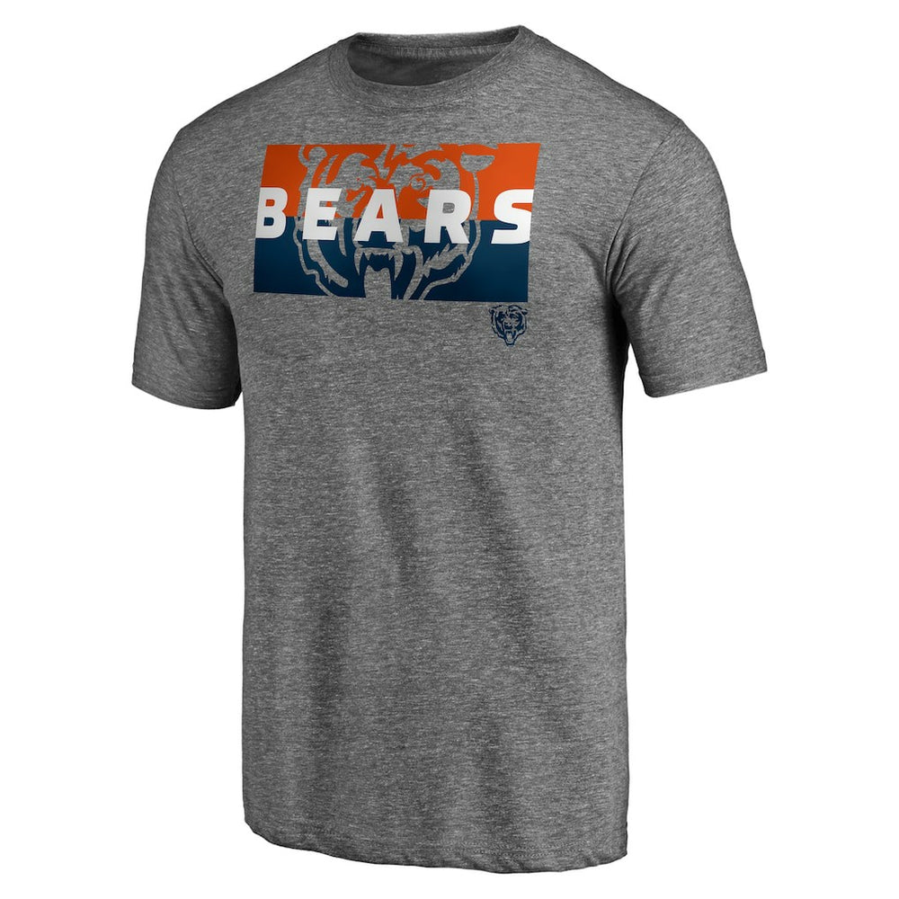 Square Off Tri-Blend T-Shirt - Chicago Bears T-shirts