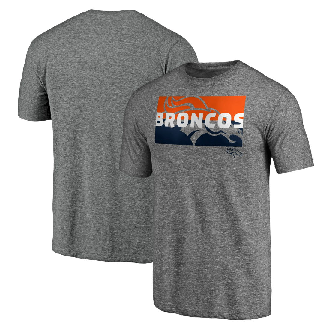 Square Off Tri-Blend T-Shirt - Denver Broncos T-shirts