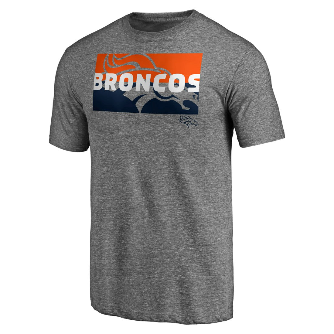 Square Off Tri-Blend T-Shirt - Denver Broncos T-shirts