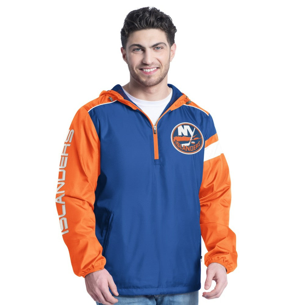 NHL New York Islanders G-III Sports by Carl Banks Lateral Half-Zip Hoodie Jacket