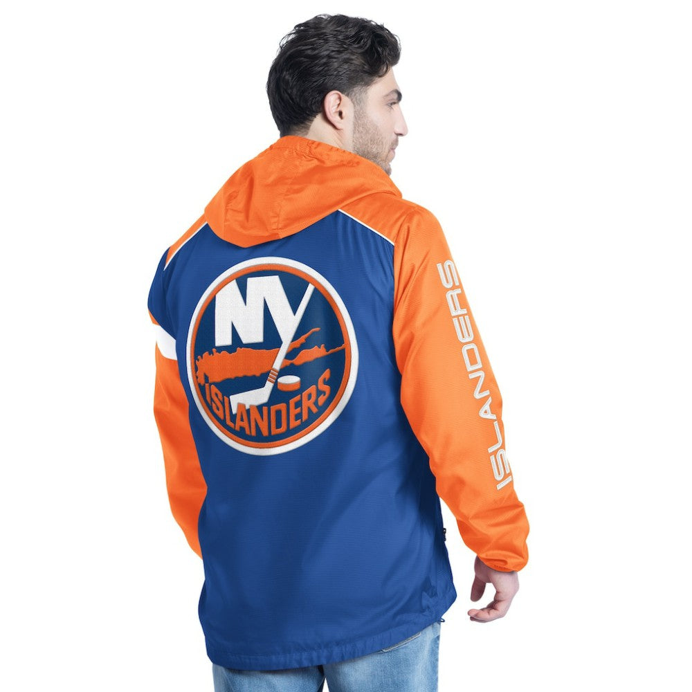 NHL New York Islanders G-III Sports by Carl Banks Lateral Half-Zip Hoodie Jacket