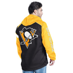 NHL Pittsburgh Penguins G-III Sports by Carl Banks Lateral Half-Zip Hoodie Jacket