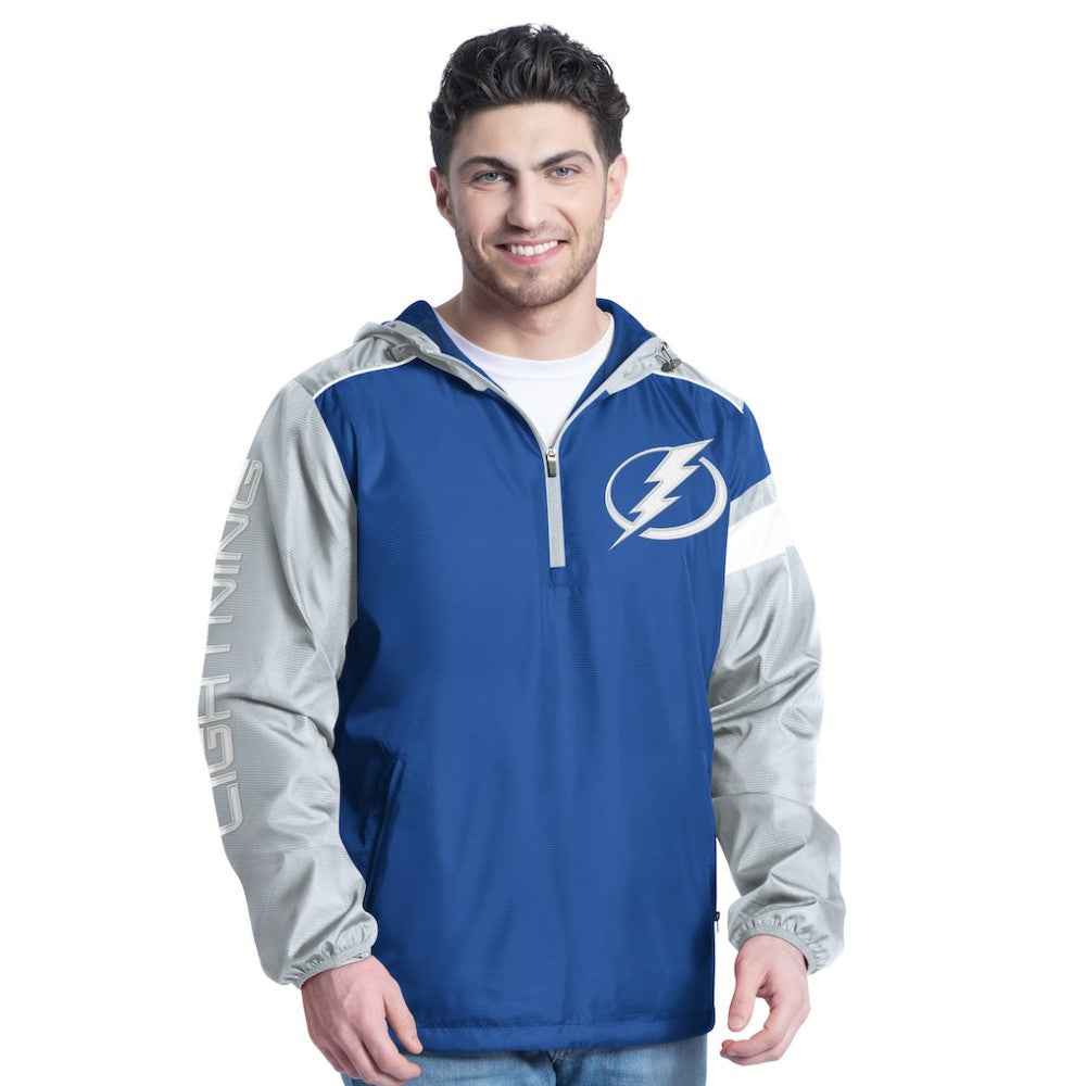 NHL Tampa Bay Lightning G-III Sports by Carl Banks Lateral Half-Zip Hoodie Jacket