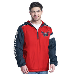 NHL Washington Capitals G-III Sports by Carl Banks Lateral Half-Zip Hoodie Jacket
