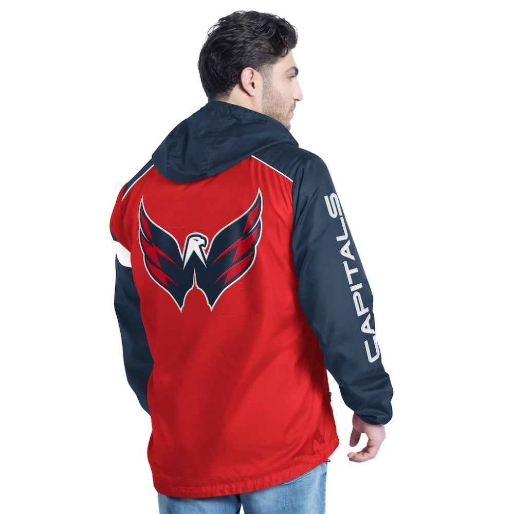 NHL Washington Capitals G-III Sports by Carl Banks Lateral Half-Zip Hoodie Jacket