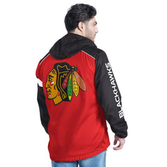 NHL Chicago Blackhawks G-III Sports by Carl Banks Lateral Half-Zip Hoodie Jacket