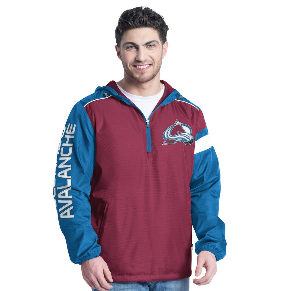 NHL Colorado Avalanche G-III Sports by Carl Banks Lateral Half-Zip Hoodie Jacket