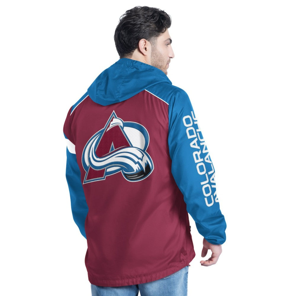 NHL Colorado Avalanche G-III Sports by Carl Banks Lateral Half-Zip Hoodie Jacket