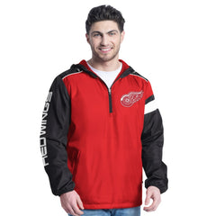 NHL Detroit Red Wings G-III Sports by Carl Banks Lateral Half-Zip Hoodie Jacket