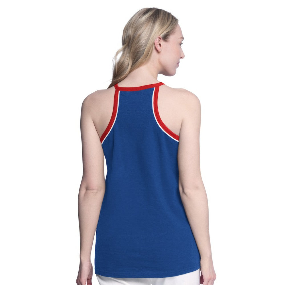 NHL New York Rangers G-III 4Her by Carl Banks Women's Curveball Racerback Scoop Neck Slub Tank Top