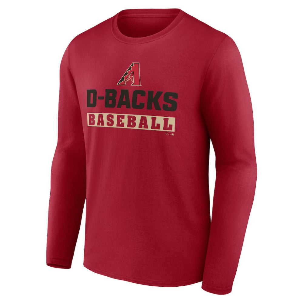 Red Arizona Diamondbacks Let's Go Long Sleeve T-Shirt