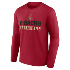 Red Arizona Diamondbacks Let's Go Long Sleeve T-Shirt