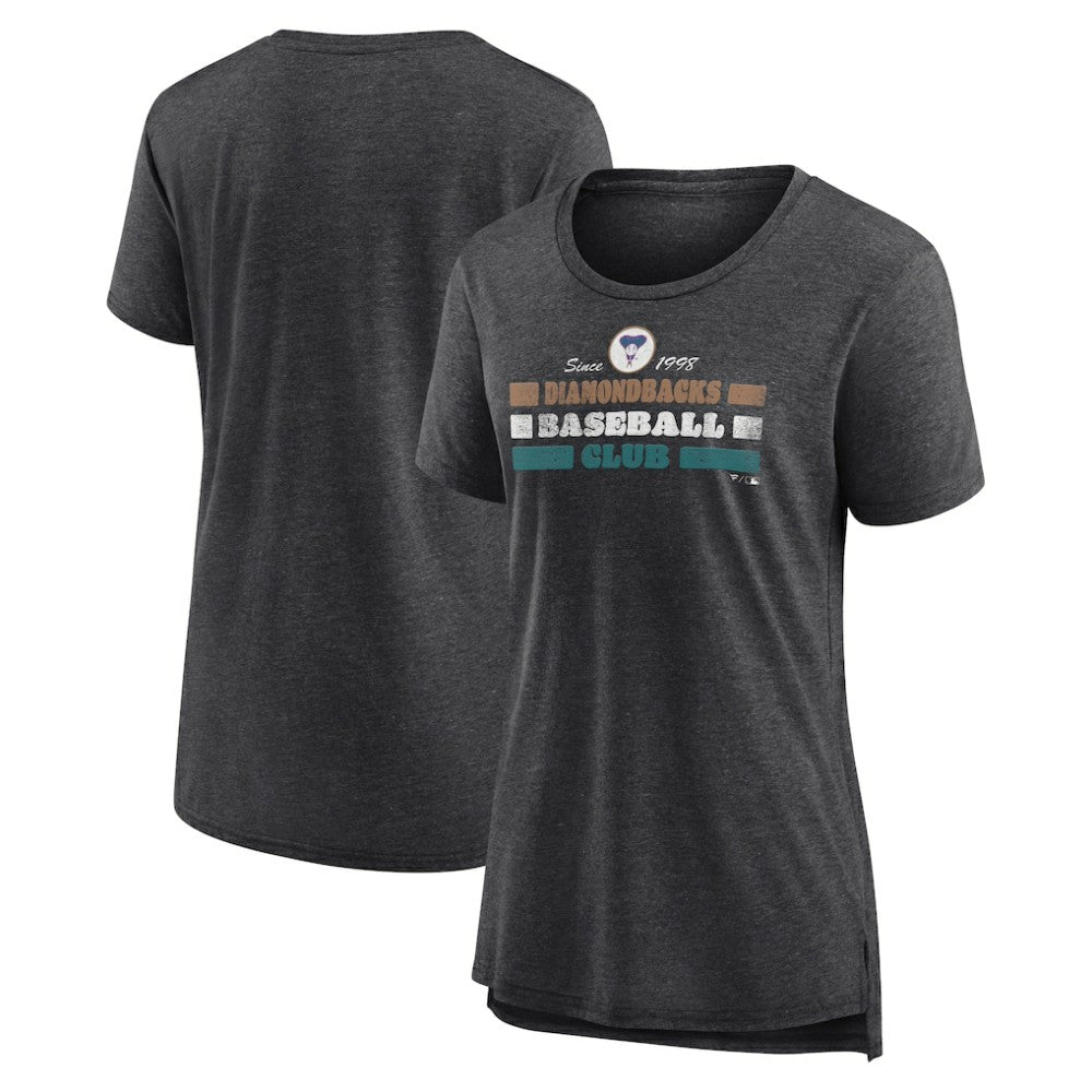 Gray Arizona Diamondbacks Women's Power Swing Tri-Blend T-Shirt