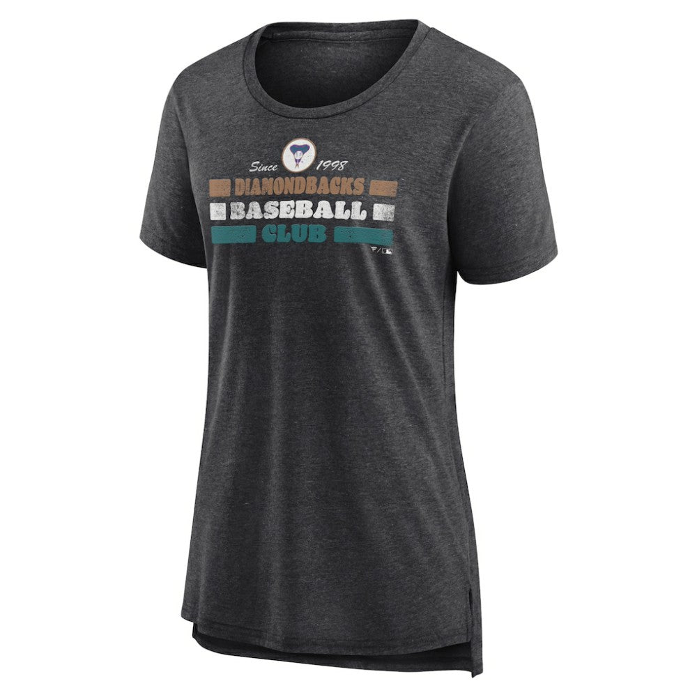 Gray Arizona Diamondbacks Women's Power Swing Tri-Blend T-Shirt