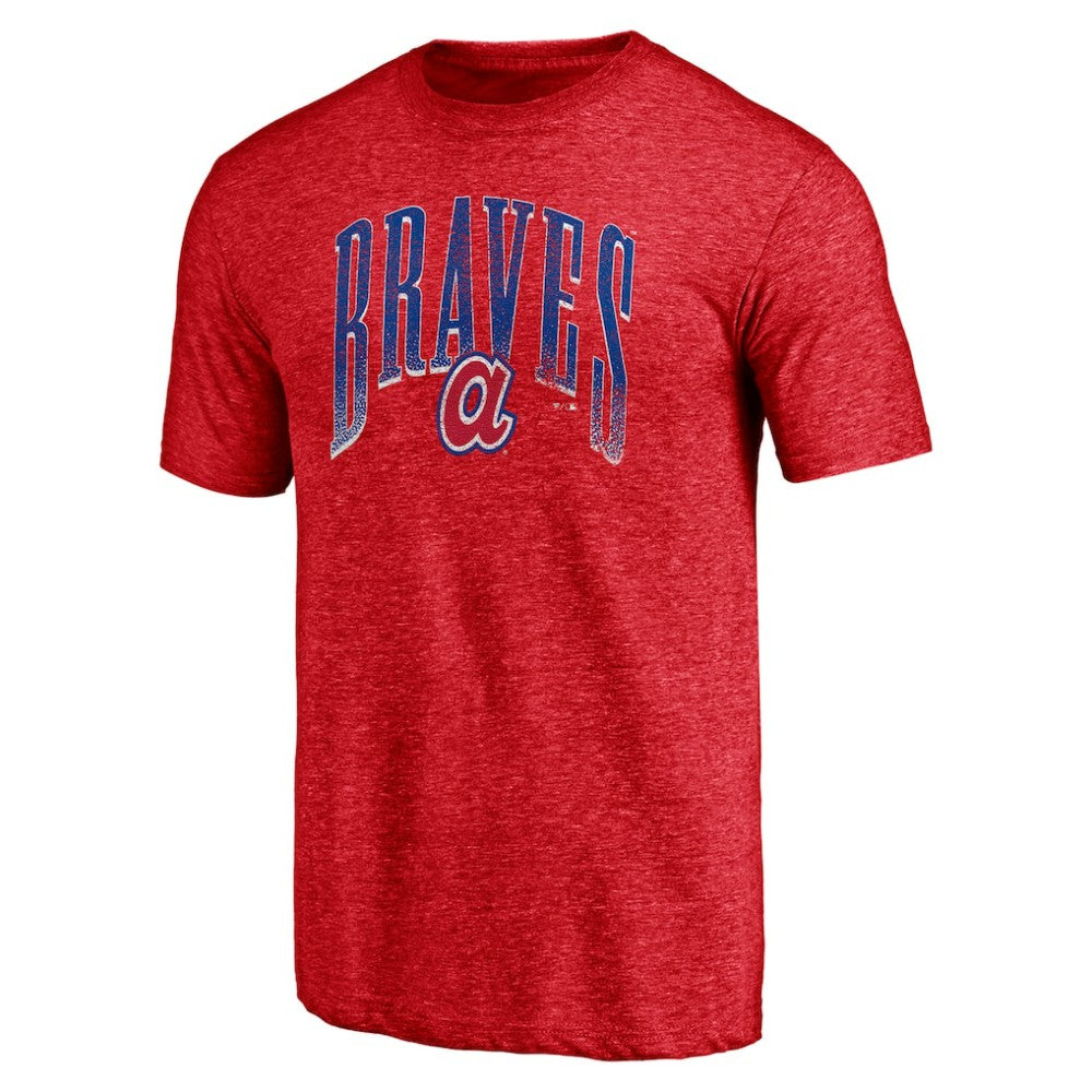 Red Atlanta Braves Line Corps Tri-Blend T-Shirt