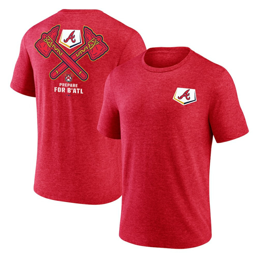 Red Atlanta Braves BATL Tri-Blend T-Shirt