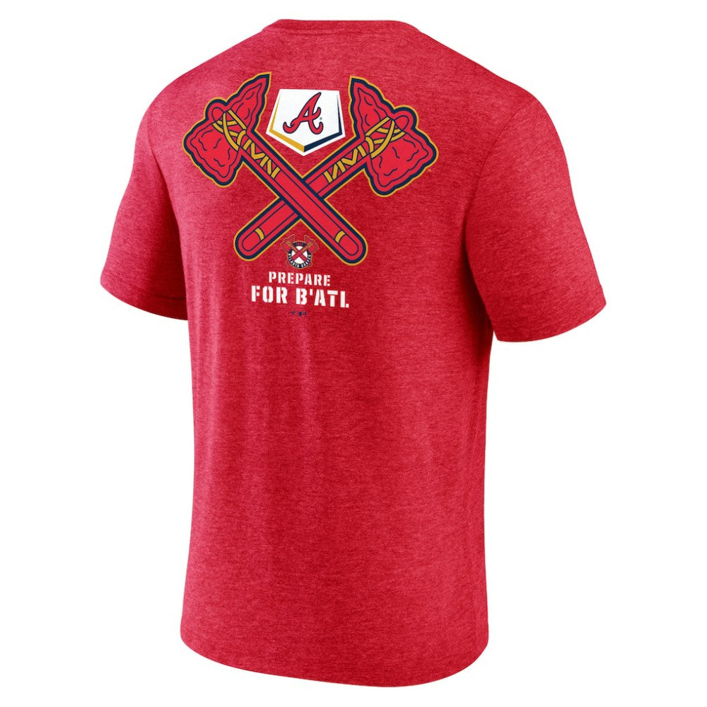 Red Atlanta Braves BATL Tri-Blend T-Shirt