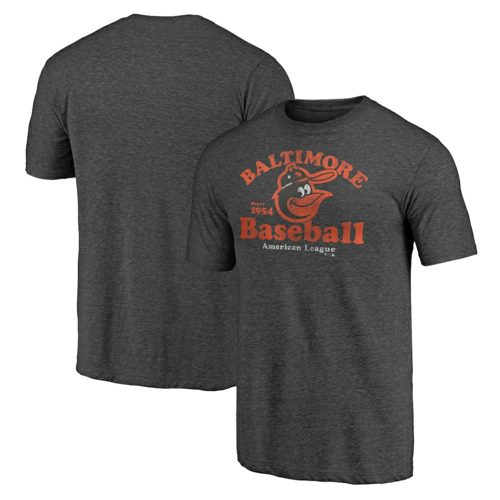 Charcoal Baltimore Orioles Our Game Tri-Blend T-Shirt