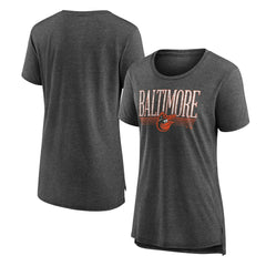 Gray Baltimore Orioles Women's Toppler Tri-Blend T-Shirt