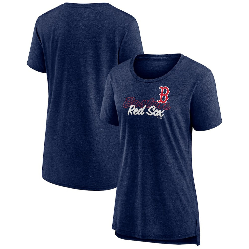 Navy Boston Red Sox Women's Practice Time Tri-Blend T-Shirt