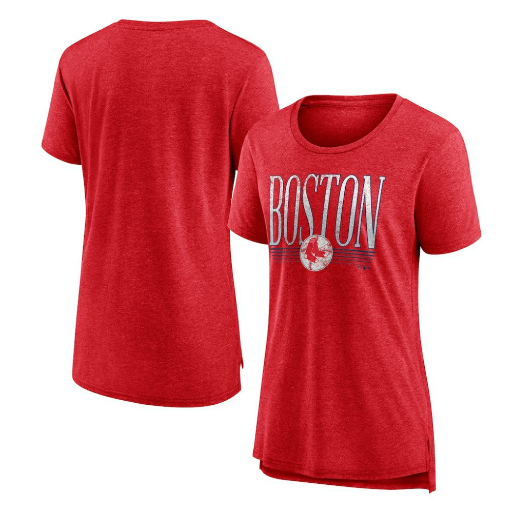 Red Boston Red Sox Women's Toppler Tri-Blend T-Shirt