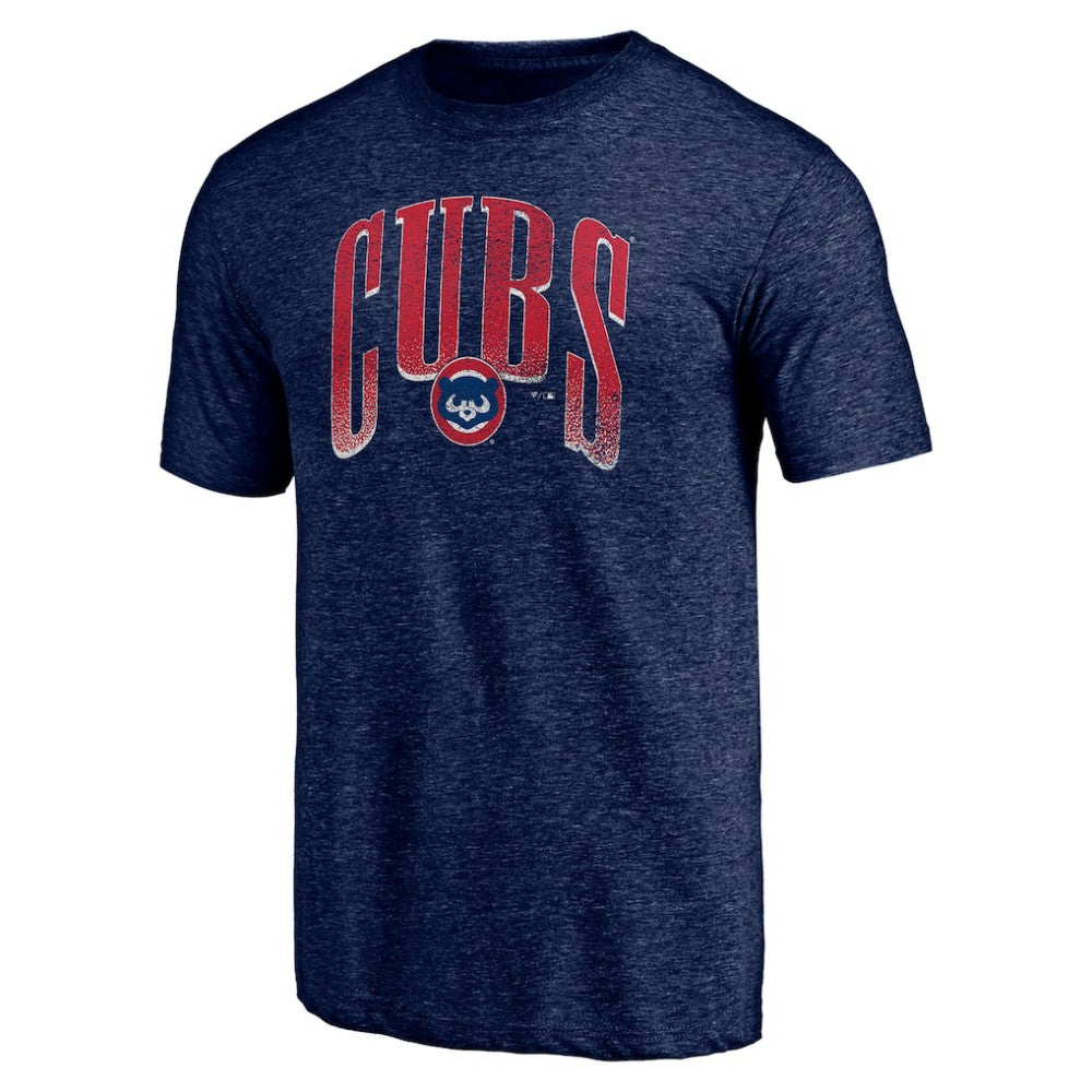 Navy Chicago Cubs Line Corps Tri-Blend T-Shirt