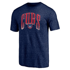 Navy Chicago Cubs Line Corps Tri-Blend T-Shirt