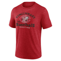 Red Cincinnati Reds Our Game Tri-Blend T-Shirt