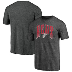 Charcoal Cincinnati Reds Line Corps Tri-Blend T-Shirt