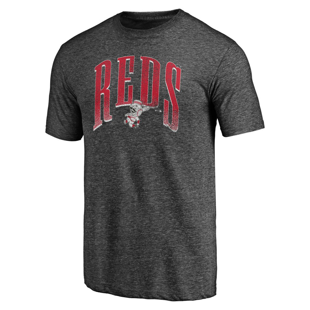 Charcoal Cincinnati Reds Line Corps Tri-Blend T-Shirt